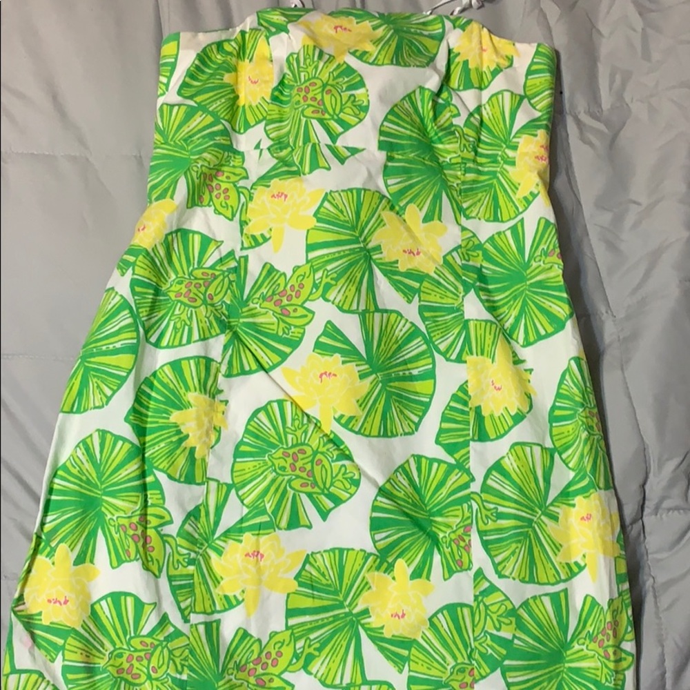 Lilly Pulitzer Tie Back Dress, Frog Print